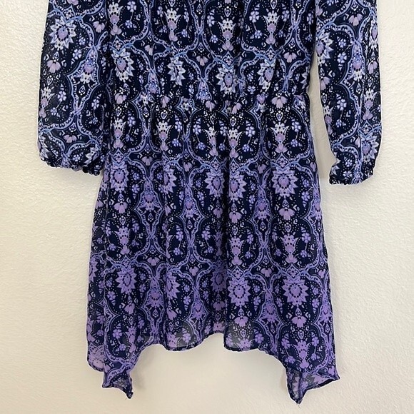 The Children’s Place girl 7/8 cold Shoulder long Sleeve Ombré dress - Picture 5 of 15